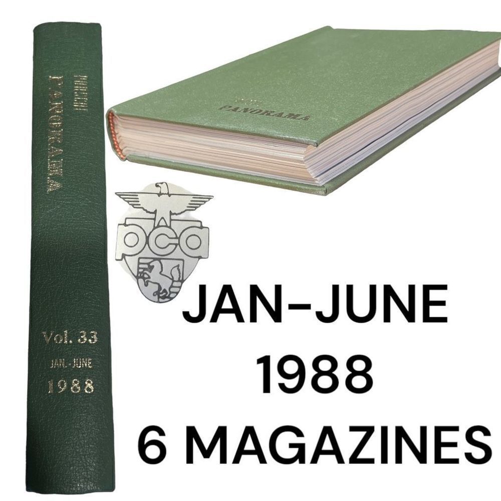 Porsche Panoramic Hardcover Bounded Magazines Vintage 1988 JAN-JUNE  PCA